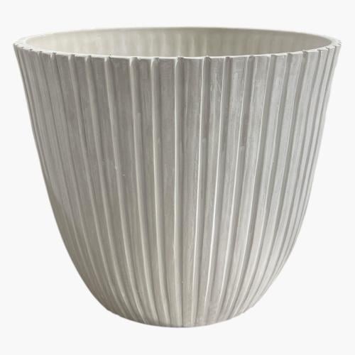 مركن فيبر جلاس متين لون أبيض