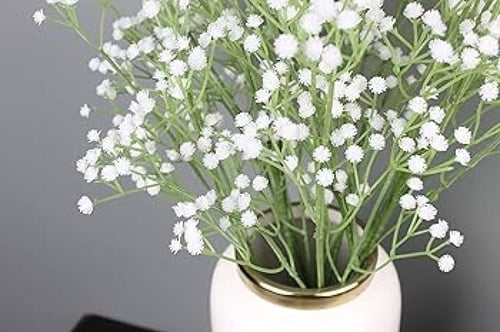 ورد صناعي بيبي فلور ابيض