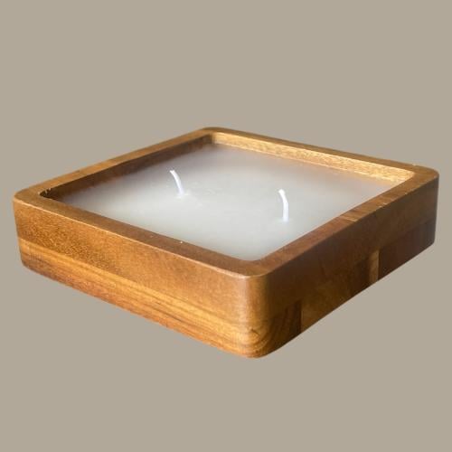 شمعة خشب ١٤*١٤ سم