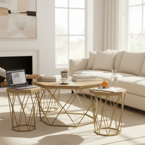 طاولة خشب 5 قطع