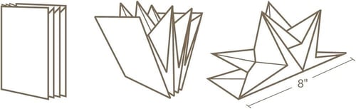 منديل سفرة شكل نجمة حجم كبير وسميك فاخر علبة فيها...