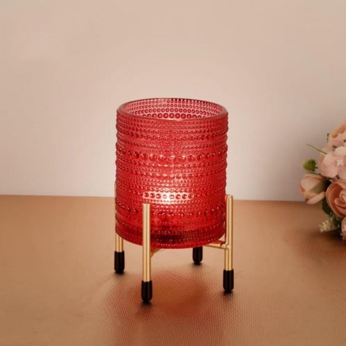 حامل شمعة زجاج