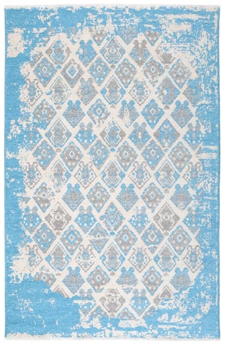 سجاد تركي وجهين اللون أزرق