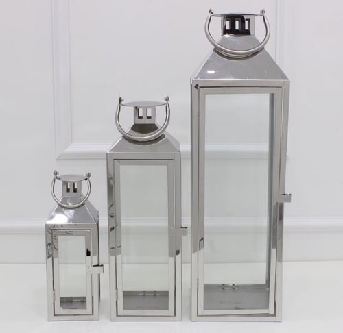 فانوس هرم فضي