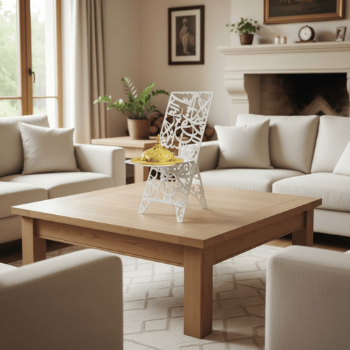 مبخرة حديد كامل قص ليزر ابيض