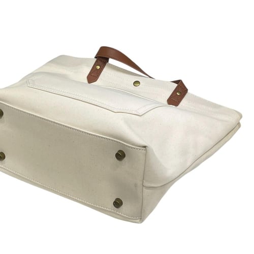 سلة قهوة قماش متين ومسكات جلد