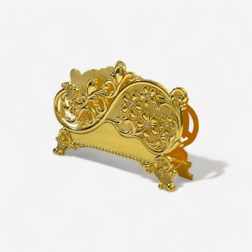 حامل مناديل ذهبي فاخر