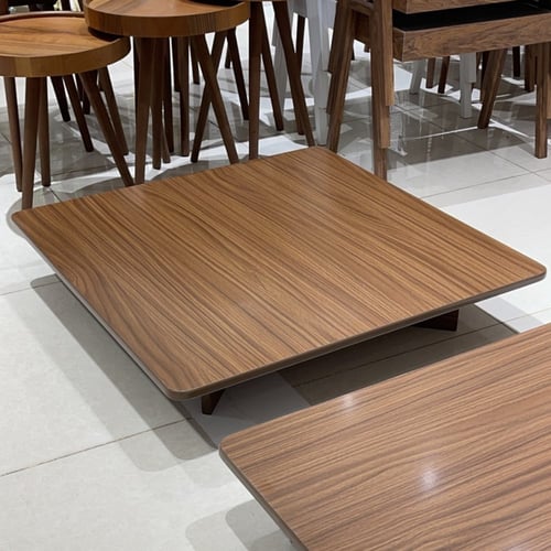 طاولة خشب أرضية مربعة 80X80 سم