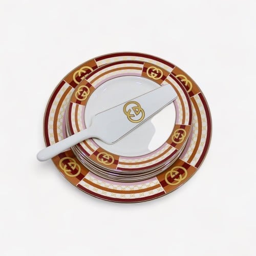 طقم صحون تقديم كيك