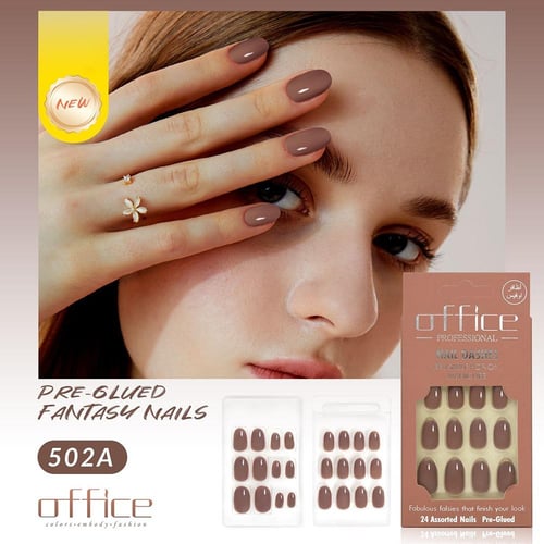 أوفيس اظافر تركيب جاهزة موديل فنتاسي نايل بألوان م...