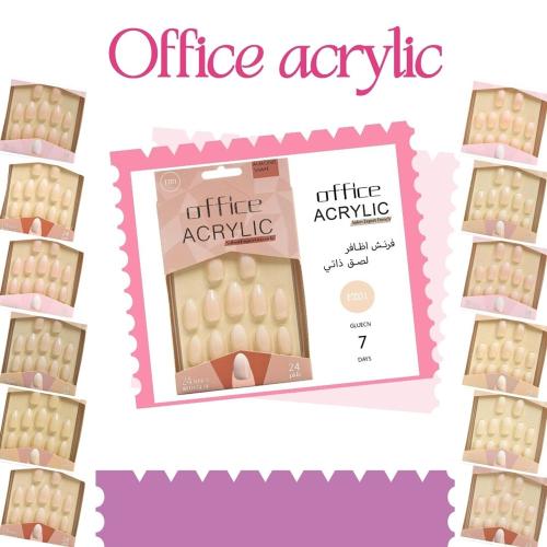 اوفيس اظافر تركيب جاهزة موديل اكريليك بألوان متعدد...