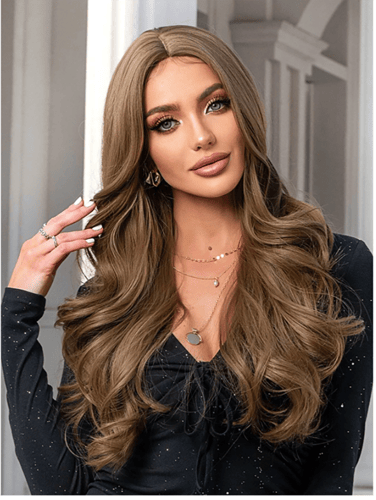 باروكة شعر بني 7376