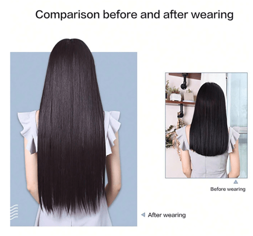 وصلة شعر بكلبسات أسود 800-2