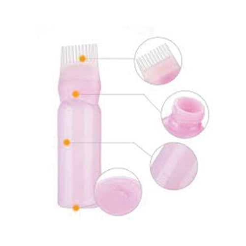 بيوتي روب قارورة توزيع الزيت والصبغة على الشعر