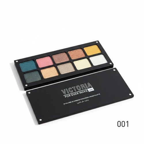 باليت ظلال عيون كريمي ثلاثي الأبعاد – 10 ألوان داي...