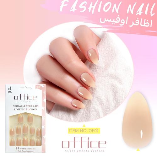 أوفيس اظافر تركيب جاهزة موديل فاشن نايل بألوان متع...