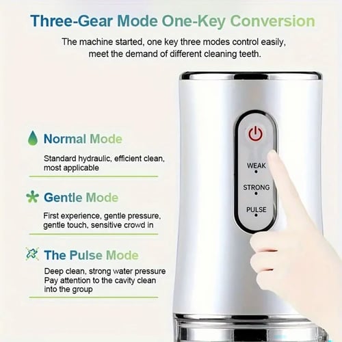 جهاز تنظيف الأسنان بالماء الكتروني محمول قابل للشح...