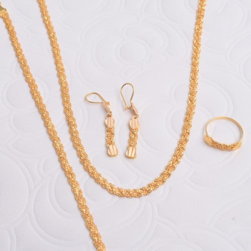 طقم ذهب عيار 21 - الوزن24.19