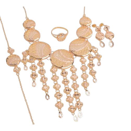 طقم ذهب - الوزن 22.24 G- عيار 21