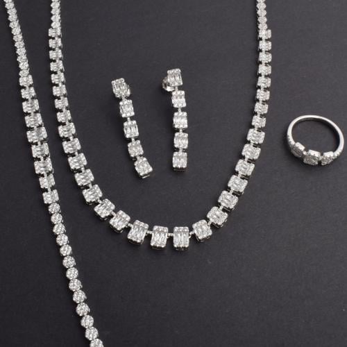 طقم فضه-وزن الفضة 46.2- عيار 925