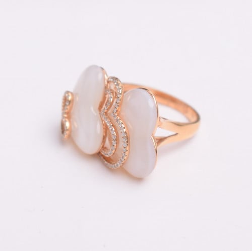 خاتم الماس -وزن ذهب 0.5-وزن الماس 0.25-عيار 18