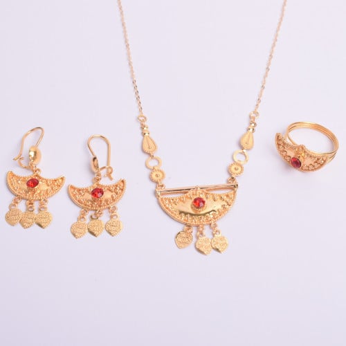 نص طقم ذهب-الوزن 14.31-عيار 21