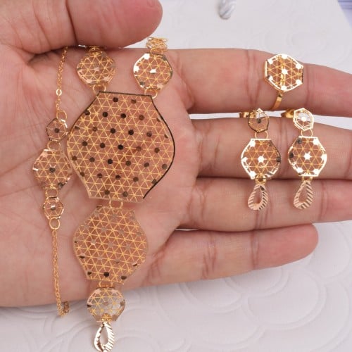 طقم ذهب -وزن ذهب 14.59 -عيار 21