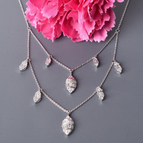 عقد الماس - وزن ذهب 6.24- وزن الماس 0.57