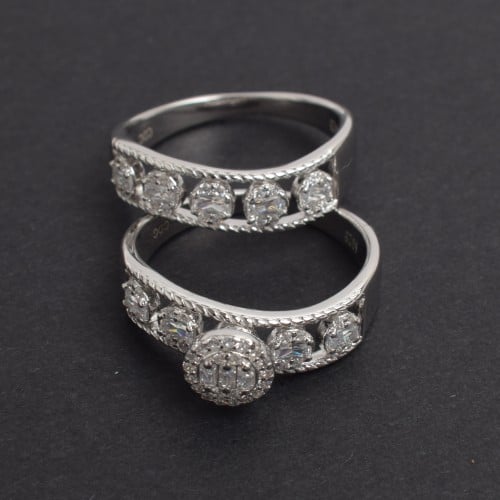 خاتم فضة- وزن الفضة 6.6- عيار 925