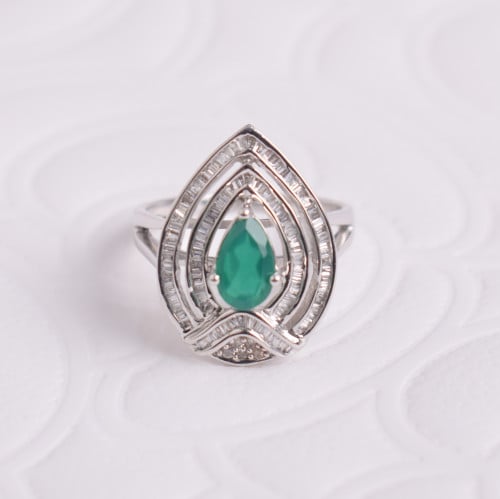 خاتم الماس -وزن ذهب 0.5-وزن الماس 0.35-عيار 18