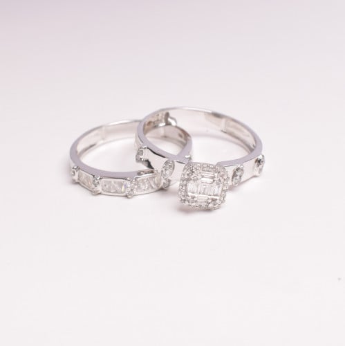 توينز الماس -وزن ذهب 0.5-وزن الماس 0.37-عيار 18