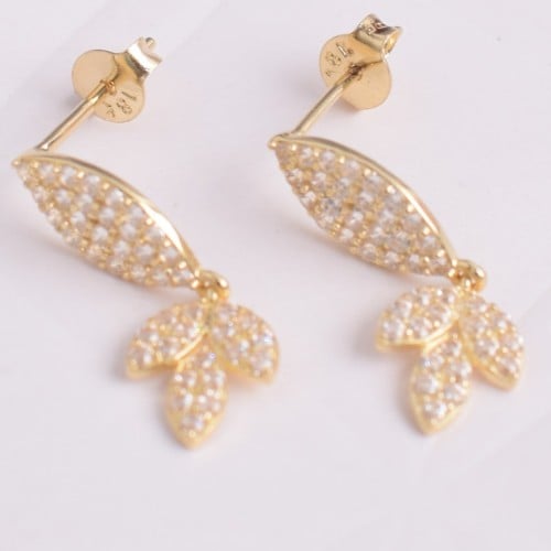 حلق ذهب-وزن ذهب1.03-عيار18