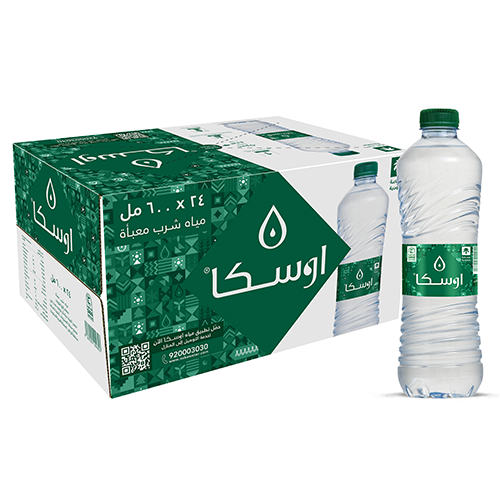 مياه اوسكا 600 مل 24 عبوة / كرتون