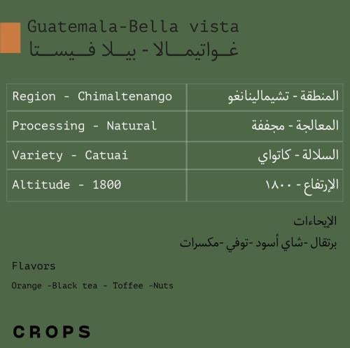 غواتيمالا بيلا فيستا | محمصة كروبس | 250G