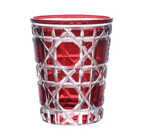 كوب زجاجي بطابع تراثي 240 مل - الوان متعددة | Glas...