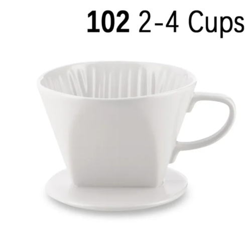 قمع تقطير سيراميك شبيه كاليتا - ابيض 02 | KALITA W...