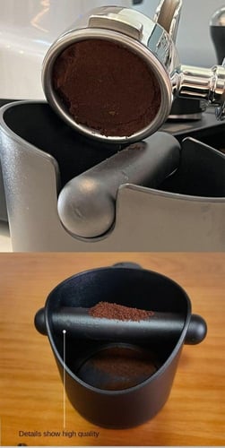 وعاء نوك بوكس تفريغ القهوة المستخدمة صغير - اسود