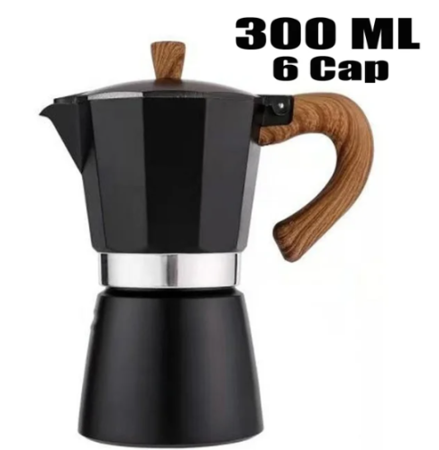 صانعة الاسبريسو |موكا بوت Moka pot| اسود | 300ML
