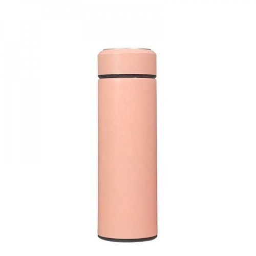 كوب حافظ للحرارة شاشة درجة حرارة Pink