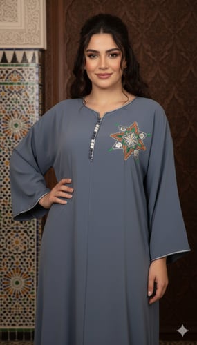 قفطان مغربي حرير