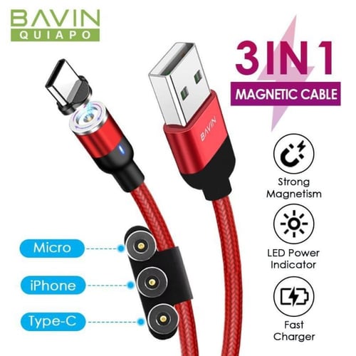 كيبل مغناطيس 3 في 1