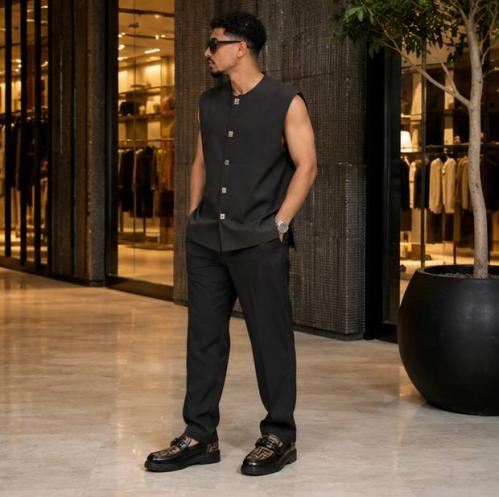 Black Premium Vest Set