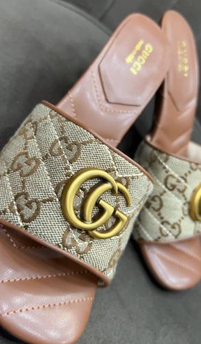 كعب قوتشي Gucci لون بني