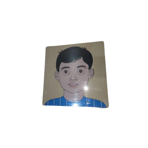 بزل خشبي وجه ولد