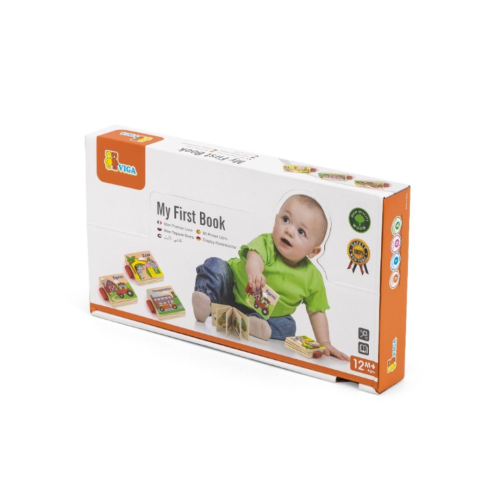 Educational book for children, letters and words, 12 pieces display