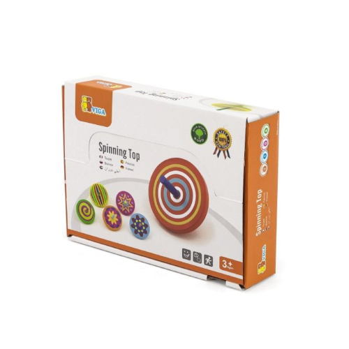Bulbul wooden spinning game for children to develo...