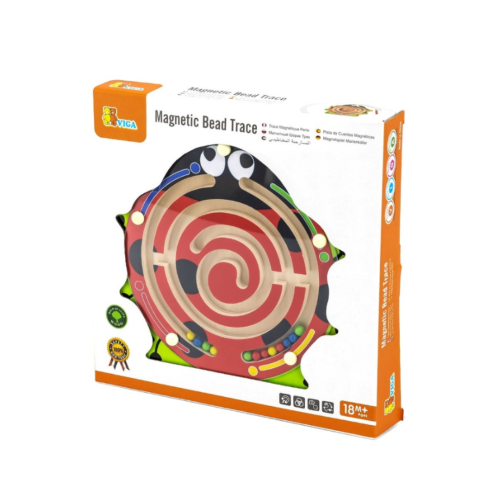 Magnetic maze game for children, bead path, develo...
