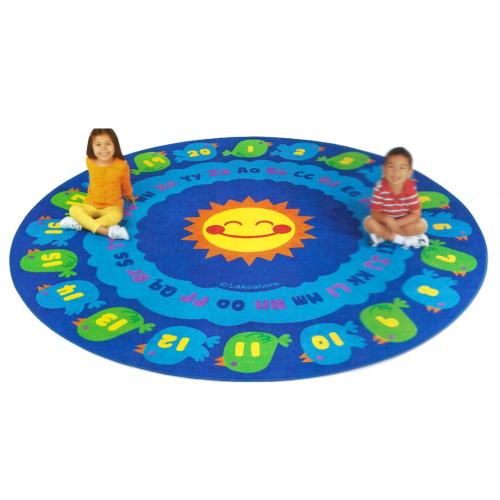 Educational round carpet for children activities o...