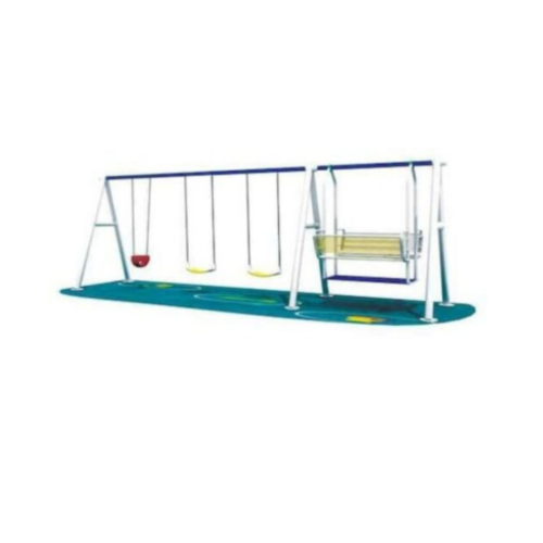 سلسلة متأرجحة مع مجموعة لعب معدنية فاخرة للأطفال
