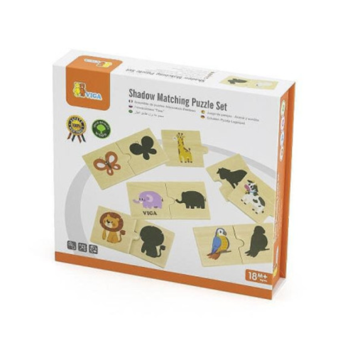Educational shadow matching game for children to d...